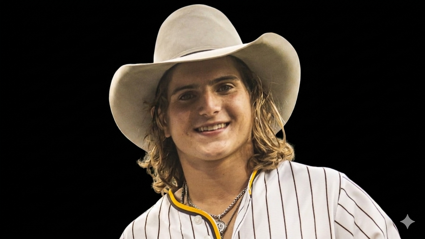 Rocker Steiner competing in bareback riding showcasing his championship skills and athletic ability