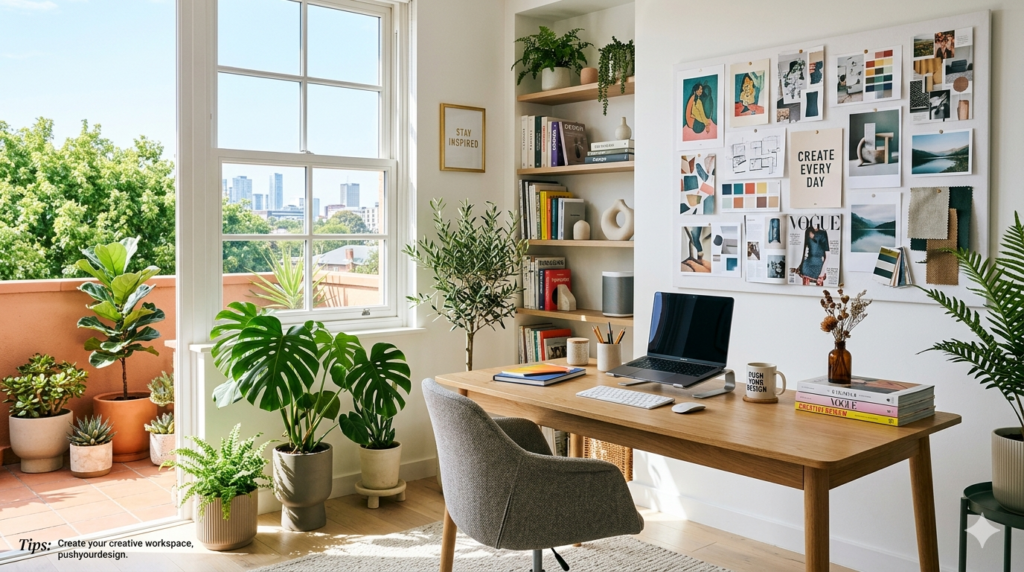 Tips lifestyle pushyourdesign workspace showing creative organization and modern lifestyle elements