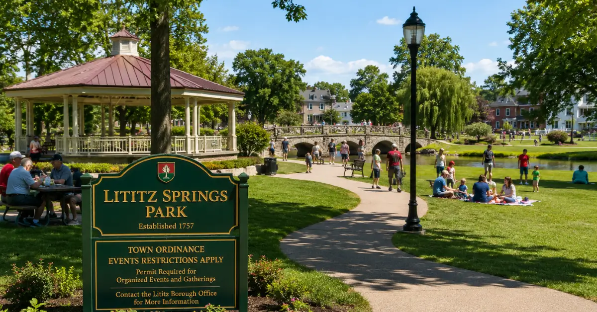 Lititz Springs Park Events Restrictions 2024